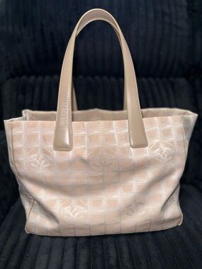 Chanel Beige Travel Tote Bag with COA